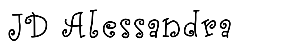 JD Alessandra font