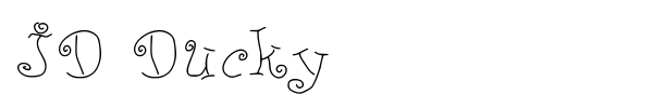 JD Ducky font