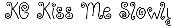 KG Kiss Me Slowly font