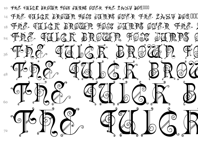 Kingdom Come font waterfall