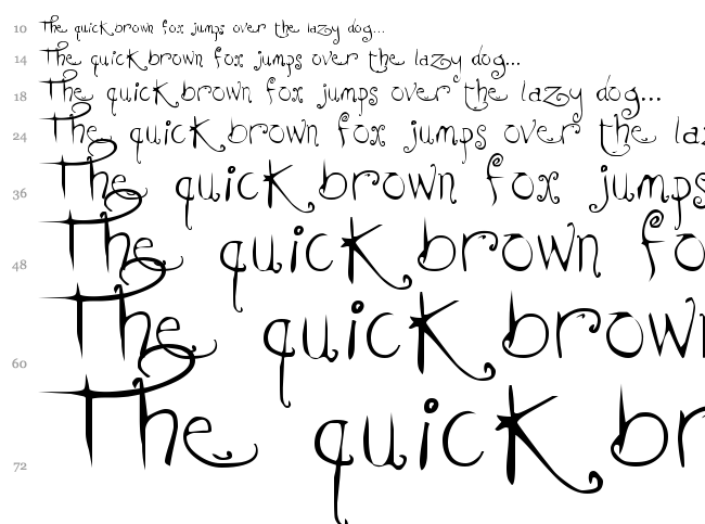 KissMeKissMeKissMe font waterfall
