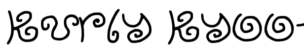 Kurly Kyoots font