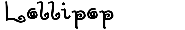 Lollipop font