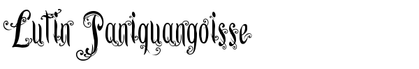 Lutin Paniquangoisse font