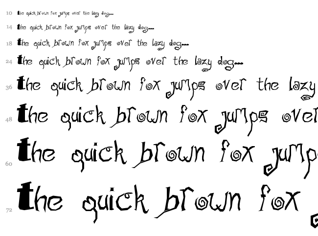 Math Donuts font waterfall