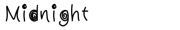 Midnight font