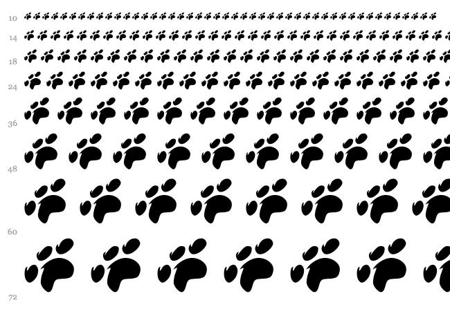 Miroh font waterfall