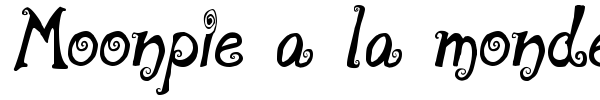 Moonpie a la monde font