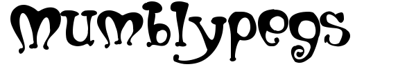 Mumblypegs font