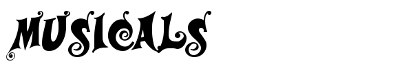 Musicals font