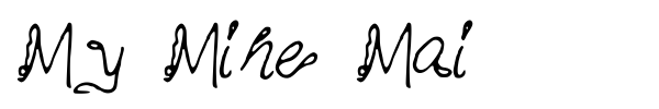 My Mine Mai font