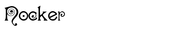 Nocker font