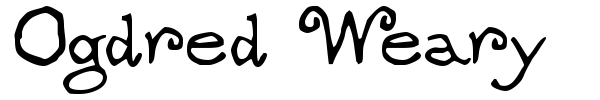 Ogdred Weary font