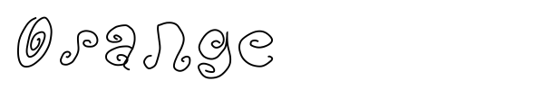 Orange font