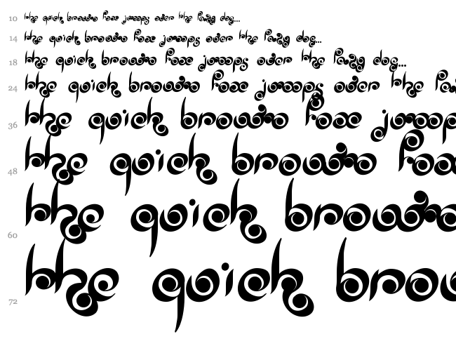 Palm of Buddha font waterfall