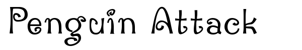 Penguin Attack font