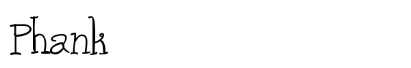 Phank font