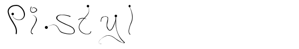 Pistyl font
