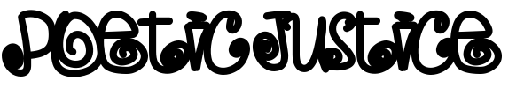 Poetic Justice font