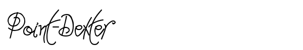 Point-Dexter font