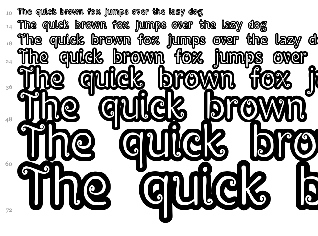 Pypats font waterfall