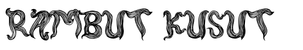 Rambut Kusut font