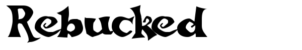 Rebucked font