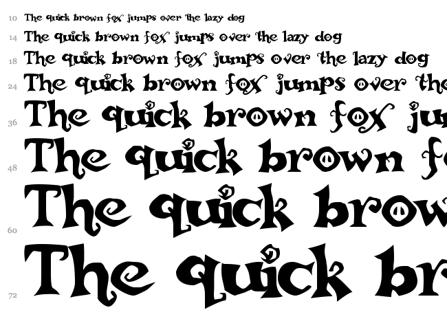 Rebucked font waterfall