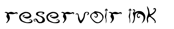 Reservoir Ink font