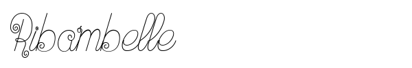 Ribambelle font