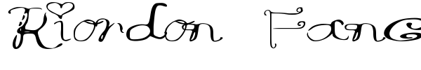 Riordon Fancy font