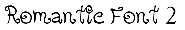 Romantic Font 2 font