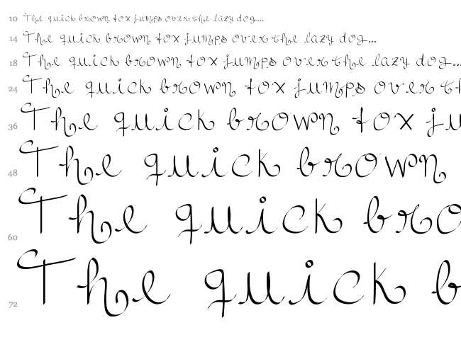 RoyalnCurvy font waterfall