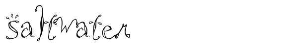 Saltwater font
