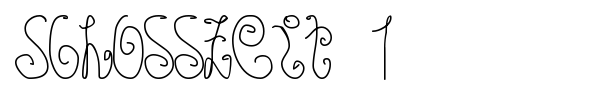 Schosszeit 1 font