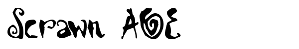 Scrawn AOE font