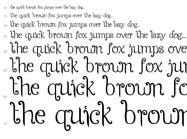 Seasons-Spring font waterfall
