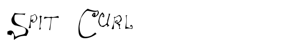 Spit Curl font