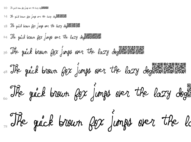 Spring Tyme font waterfall