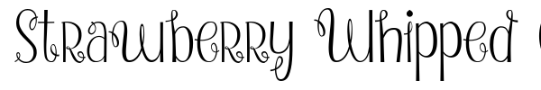 Strawberry Whipped Cream font