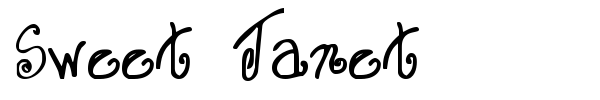 Sweet Janet font