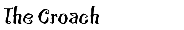 The Croach font