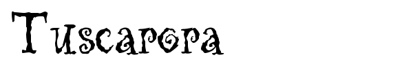 Tuscarora font