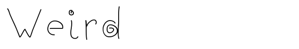 Weird font