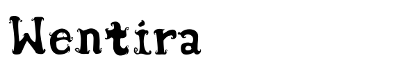 Wentira font