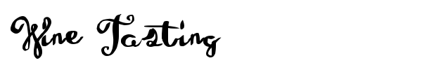 Wine Tasting font