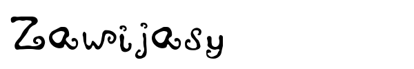 Zawijasy font