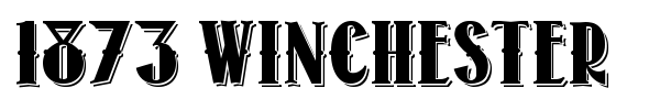 1873 Winchester font