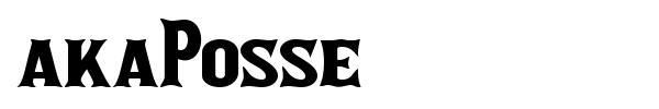 akaPosse font