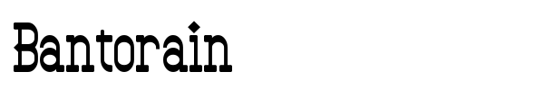 Bantorain font